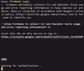 Firebase Login Notice