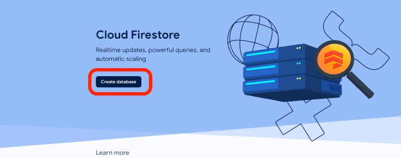 Firebase.google.com Create Database