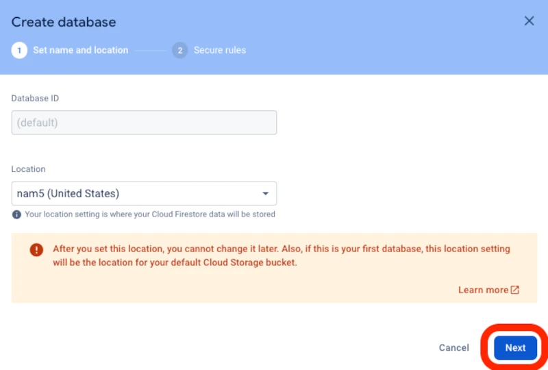 firebase.google.com Firestore Next