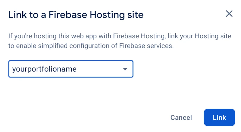 firebase.google.com Link Your Site